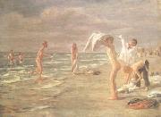 Max Liebermann Bathing Youths (nn02) Spain oil painting reproduction